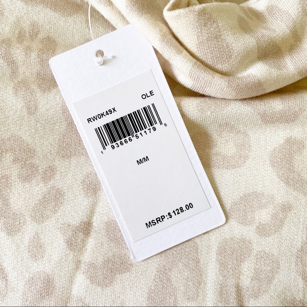 SPLENDID Cowl Neck Long Sleeve Top Leopard NWT - Picture 4 of 7